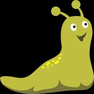 A snail without a shell, saying don't look at me, I'm naked